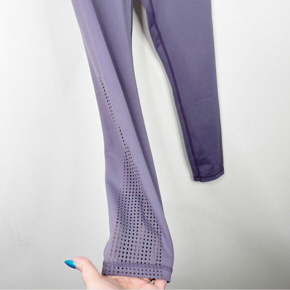 ZYIA ACTIVE | Plum Slate Flame Light N Tight Laser Cut Perforated Leggings XS - Picture 4 of 5